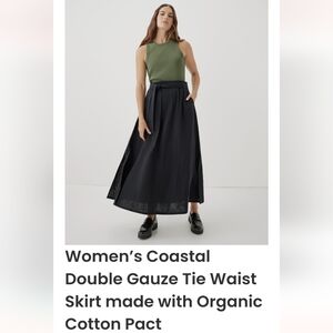 Pact Tie Waist Long Skirt